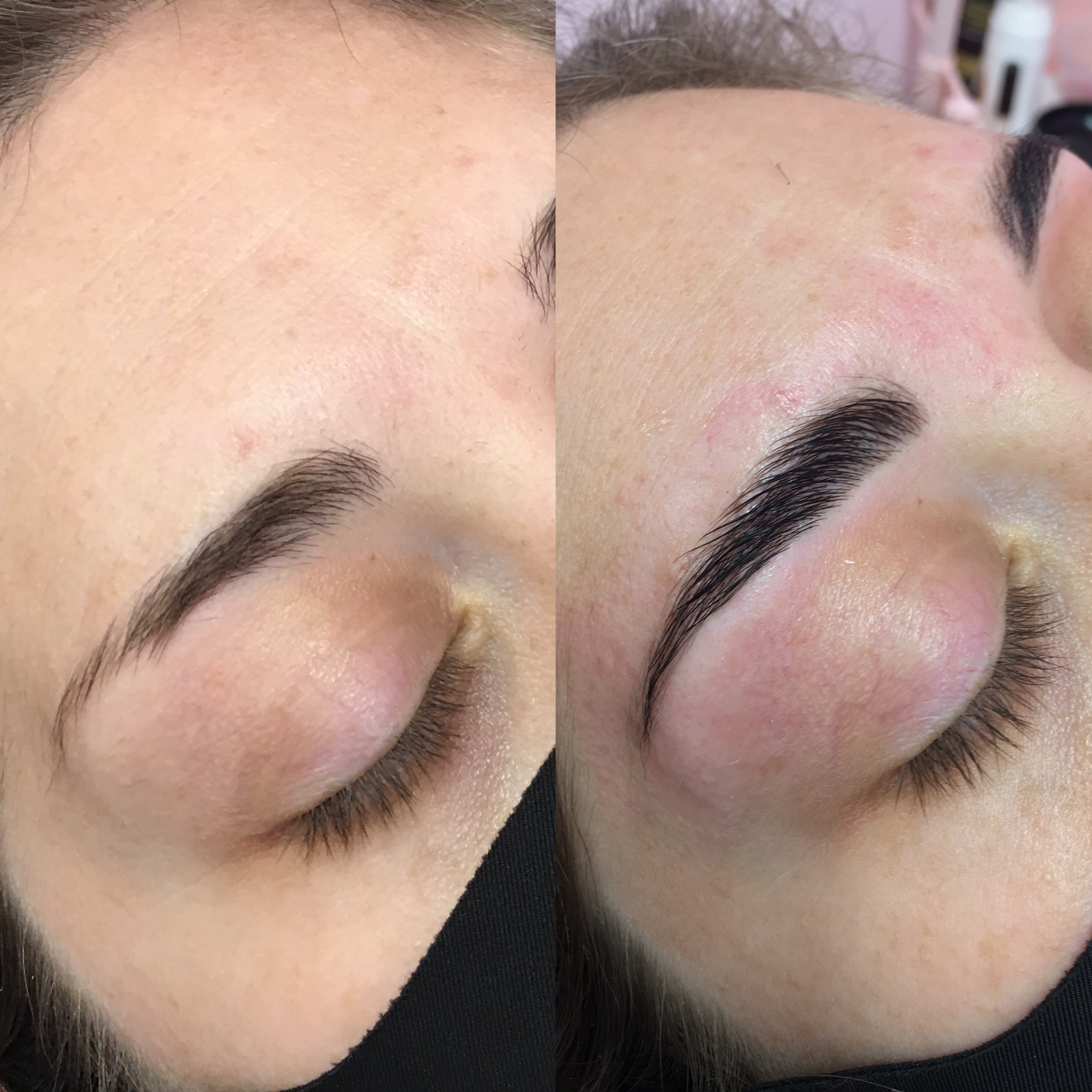 brow-lamination lashes